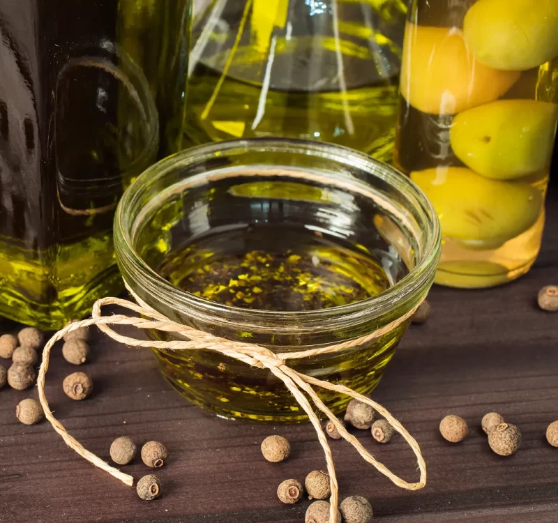 close-up-organic-olive-oil-table